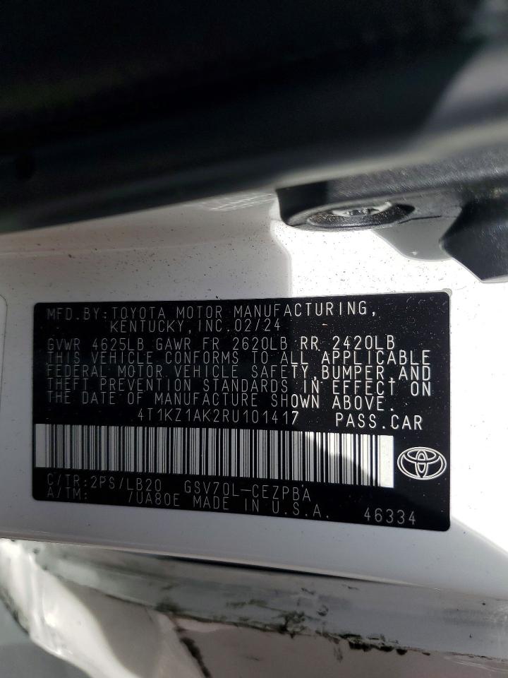 2024 TOYOTA CAMRY XSE V6 photo 12