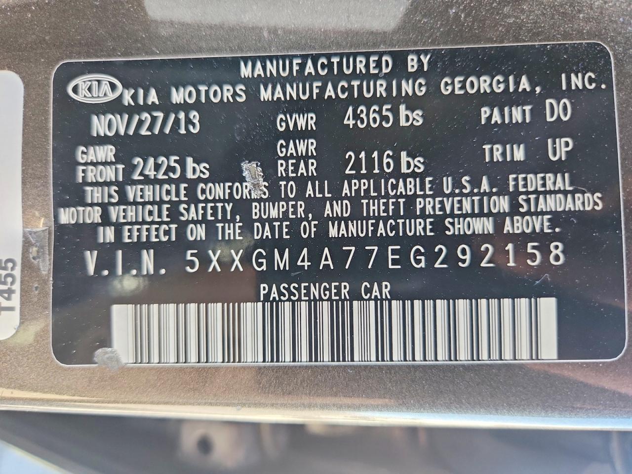 2014 KIA OPTIMA LX photo 34