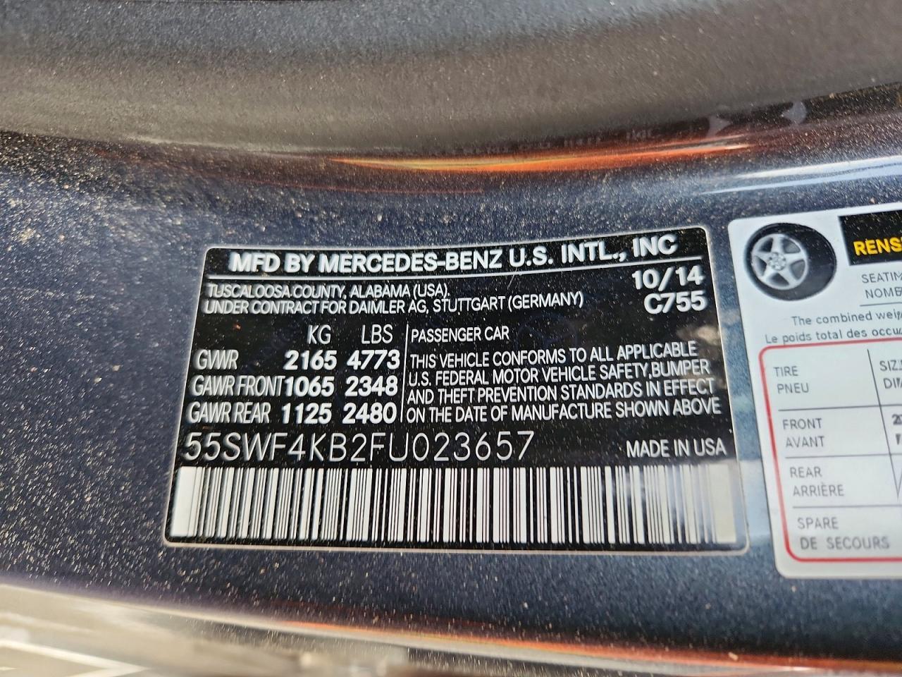 2015 MERCEDES-BENZ C 300 4MATIC photo 34