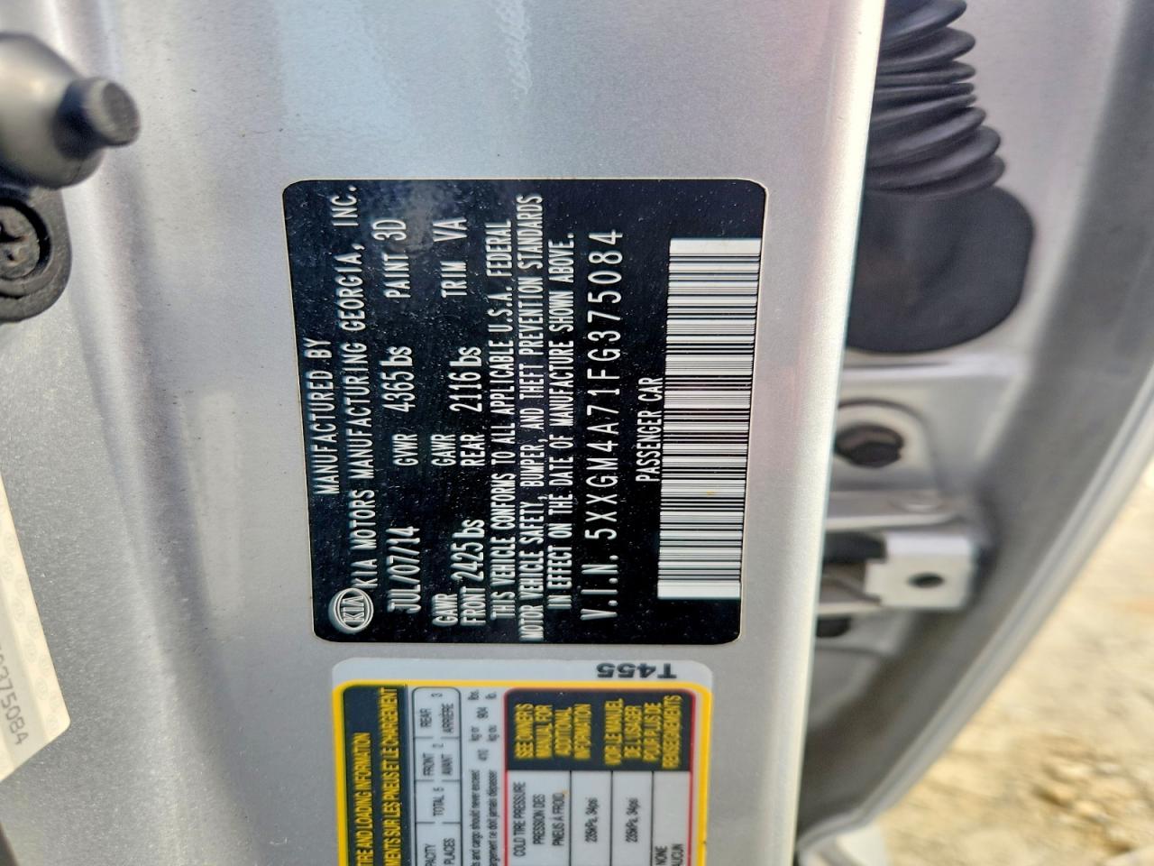 2015 KIA OPTIMA LX photo 12