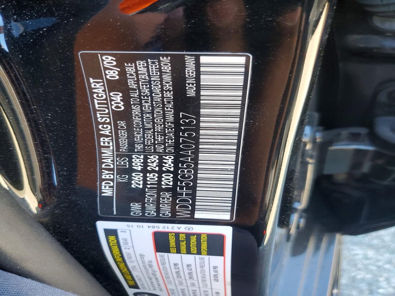 2010 MERCEDES-BENZ E 350 photo 12