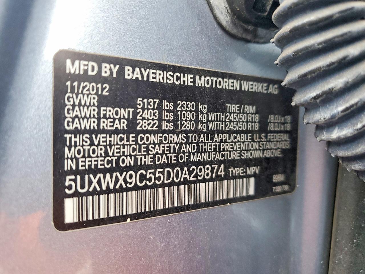 2013 BMW X3 XDRIVE28I photo 12