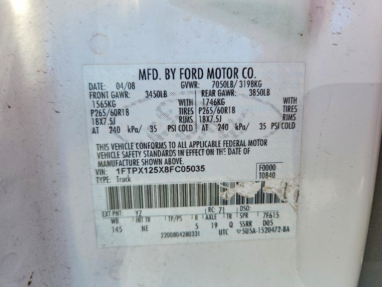 2008 FORD F150 photo 23