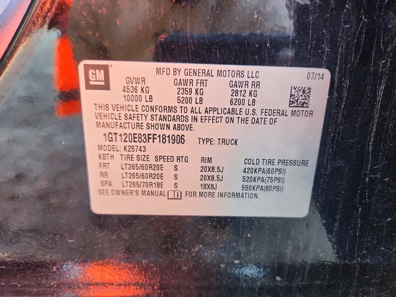 2015 GMC SIERRA K2500 DENALI photo 13