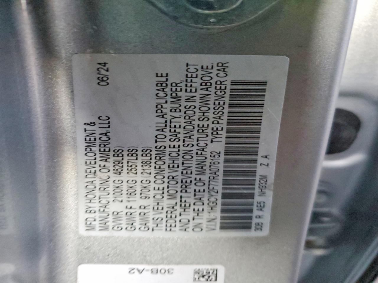2024 HONDA ACCORD HYBRID SPORT-L photo 25