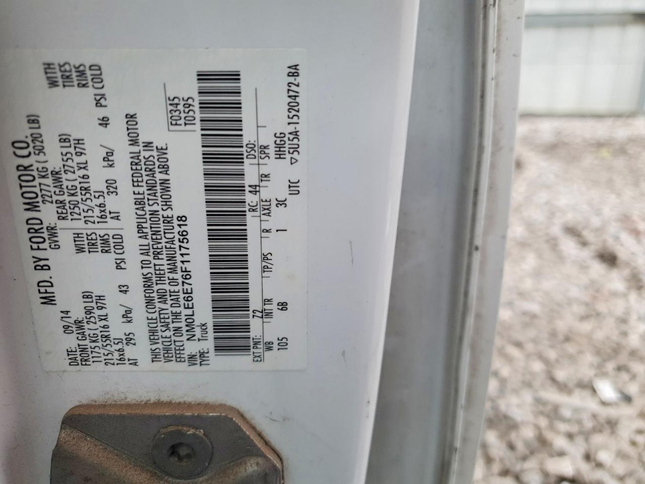 2015 FORD TRANSIT CONNECT photo 13