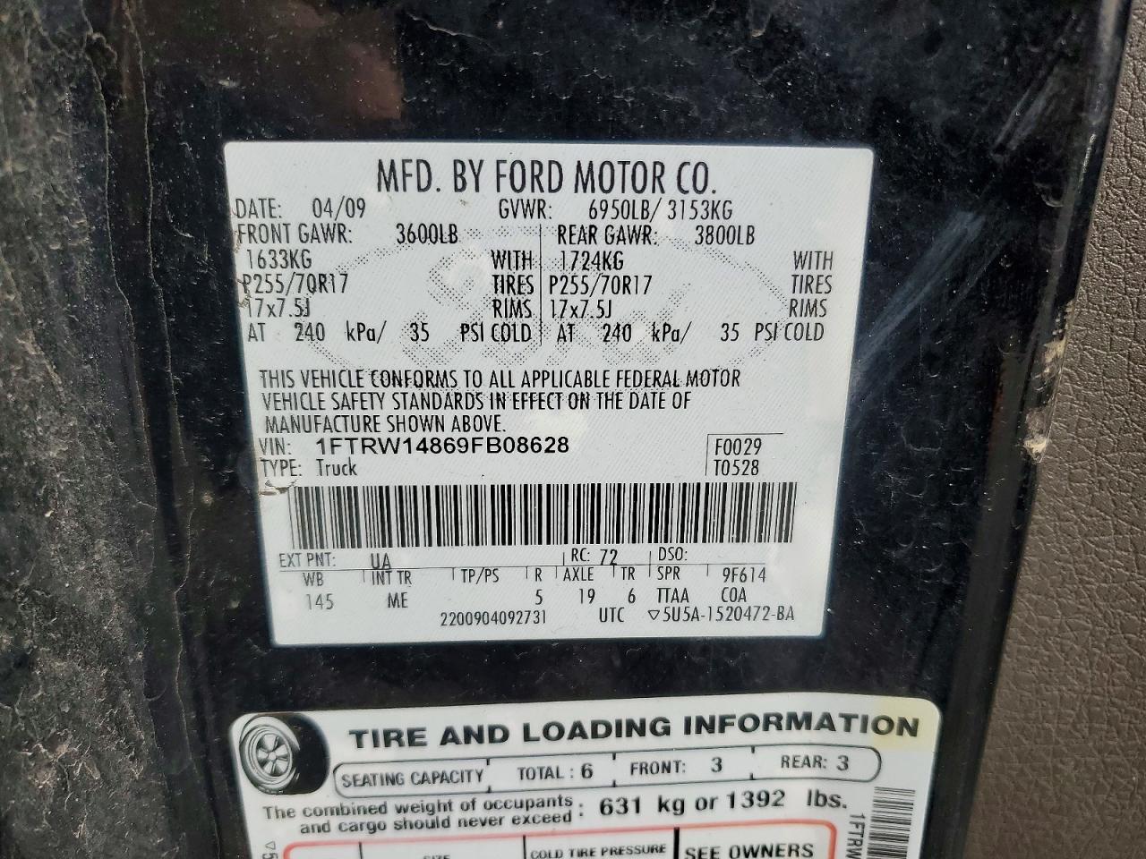 2009 FORD F150 SUPERCREW photo 13