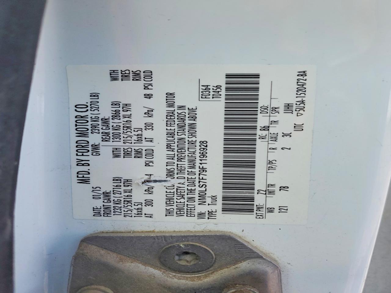2015 FORD TRANSIT CONNECT XLT UTILITY / SERVICE VAN photo 37