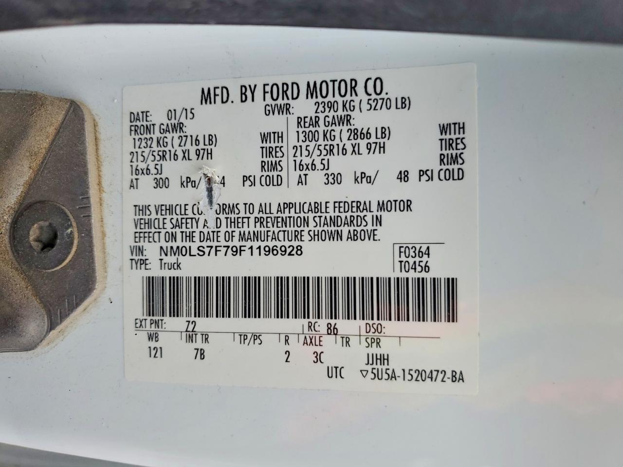 2015 FORD TRANSIT CONNECT XLT UTILITY / SERVICE VAN photo 38