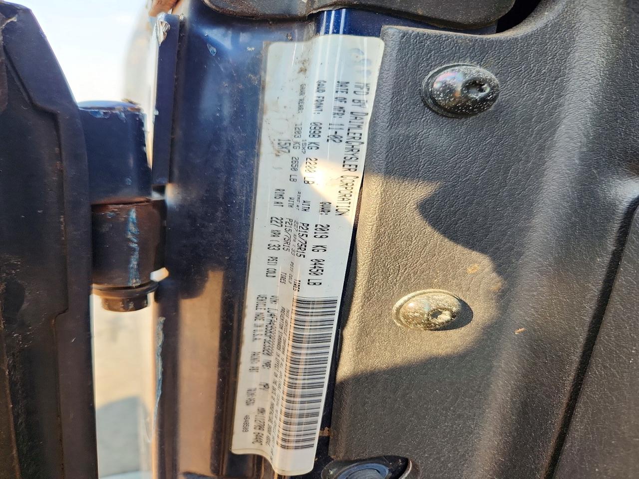 2003 JEEP WRANGLER / TJ SPORT photo 25