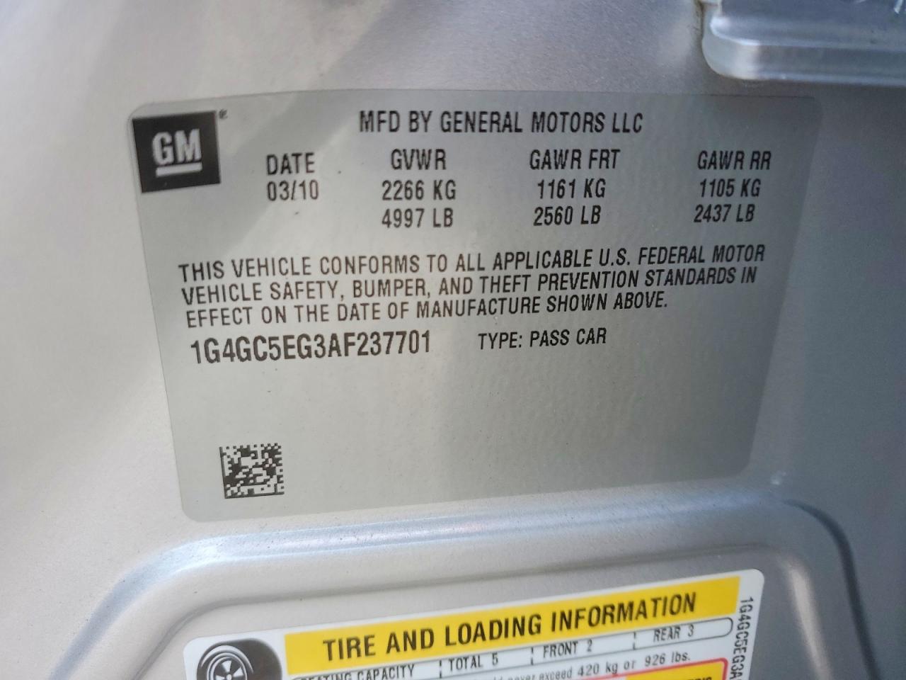 2010 BUICK LACROSSE CXL photo 34