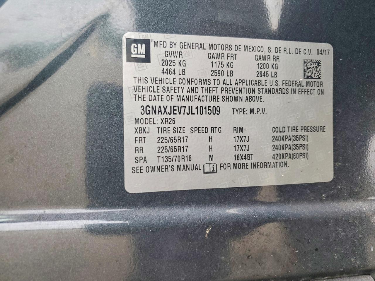 2018 CHEVROLET EQUINOX LT photo 12