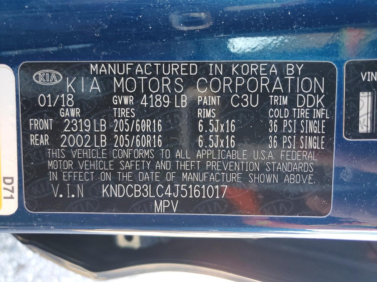 2018 KIA NIRO LX photo 14