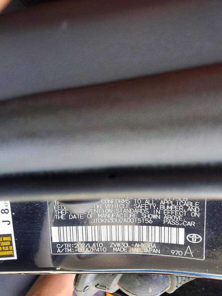 2010 TOYOTA PRIUS IV photo 12