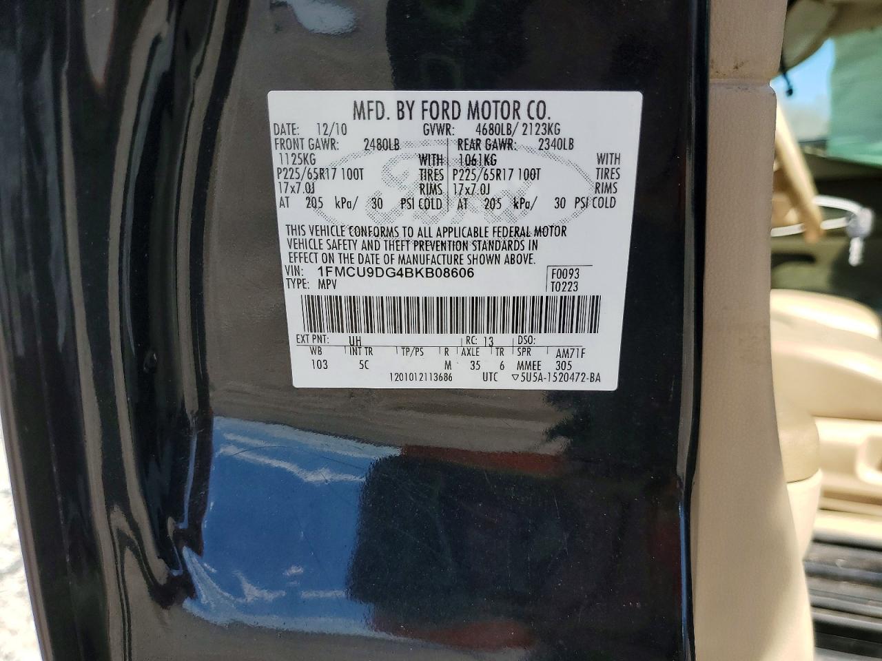 2011 FORD ESCAPE XLT photo 25