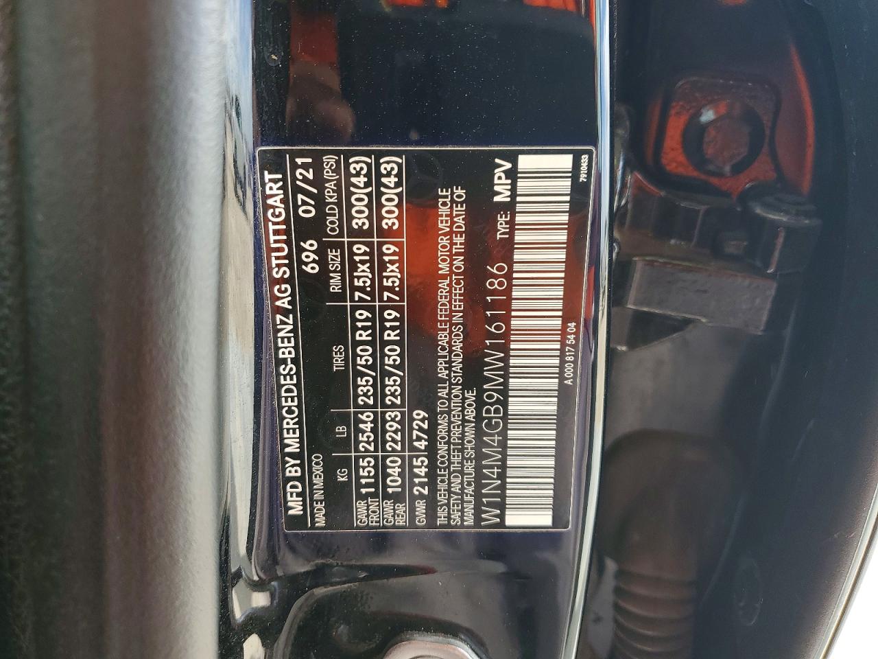 2021 MERCEDES-BENZ GLB 250 photo 49