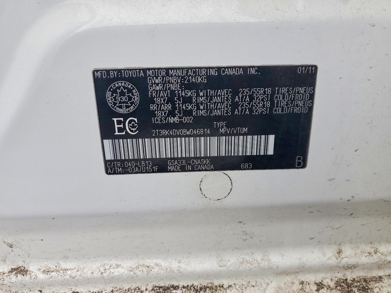 2011 TOYOTA RAV4 SPORT photo 27