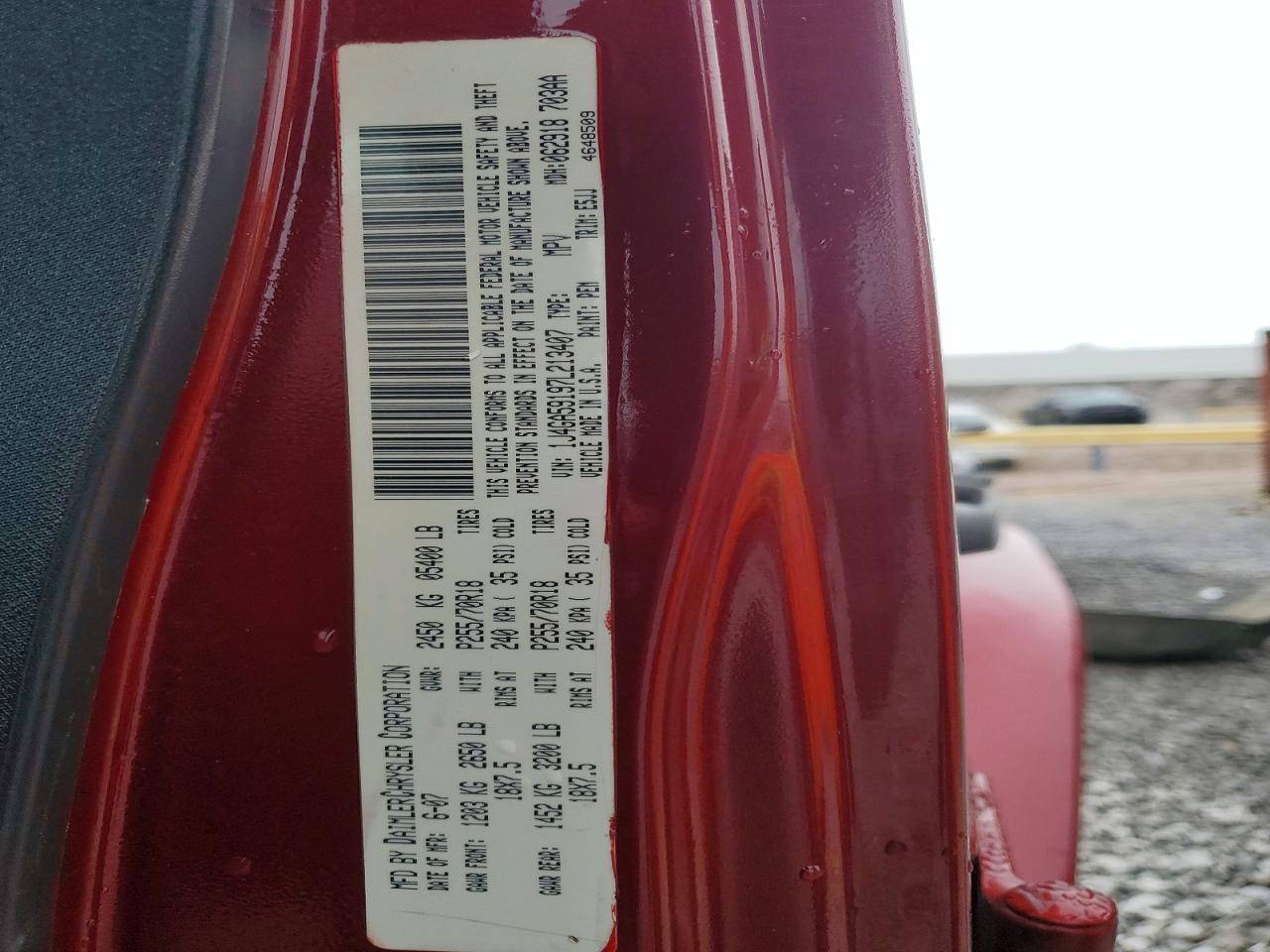 2007 JEEP WRANGLER SAHARA photo 37