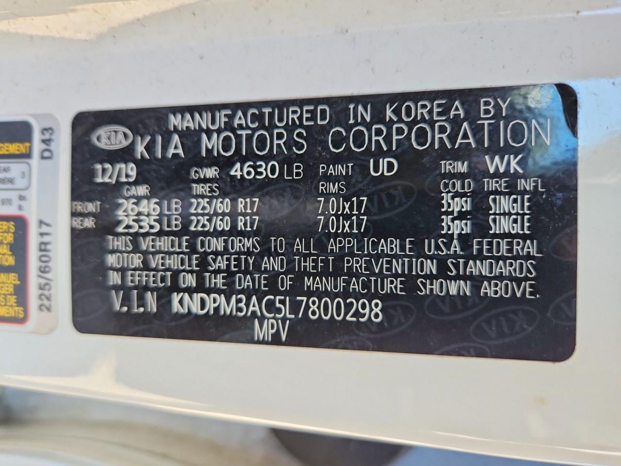 2020 KIA SPORTAGE LX photo 37