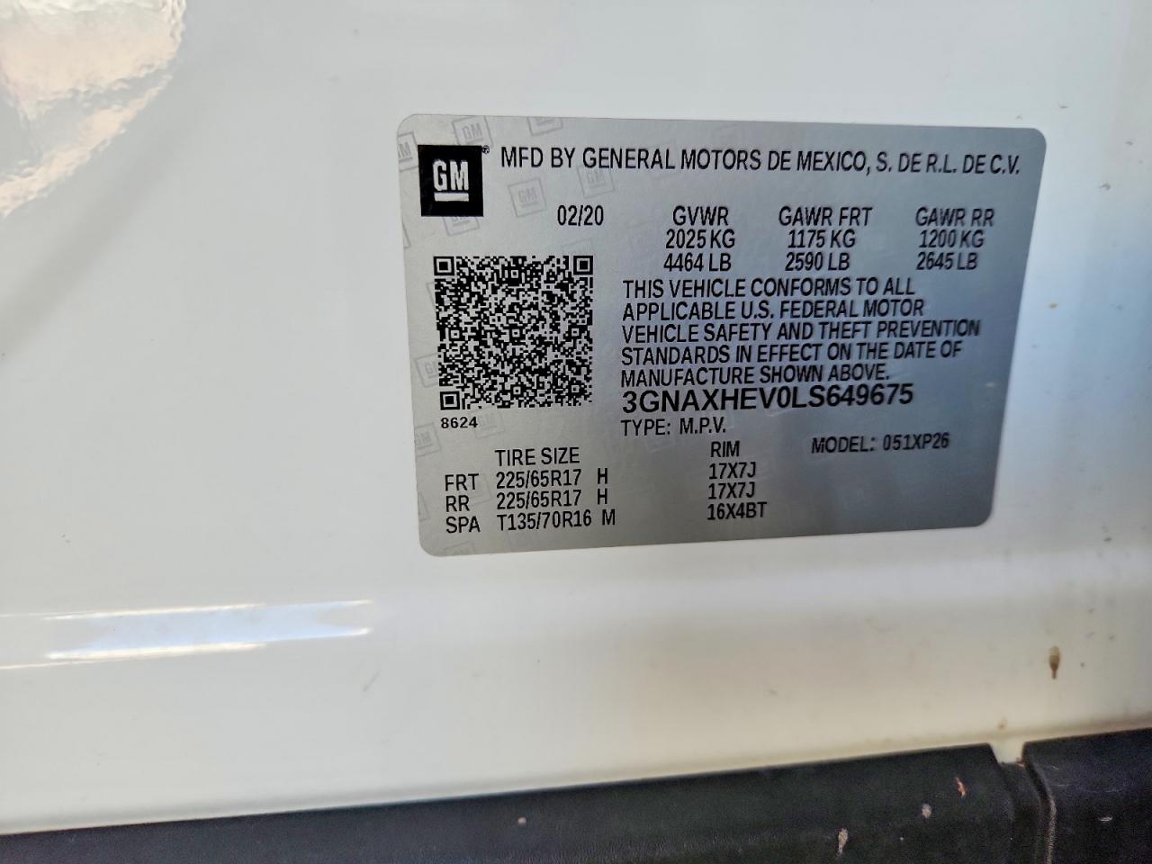 2020 CHEVROLET EQUINOX LS photo 13