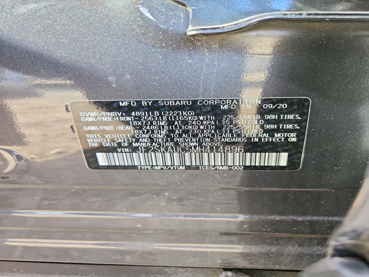 2021 SUBARU FORESTER LIMITED photo 12