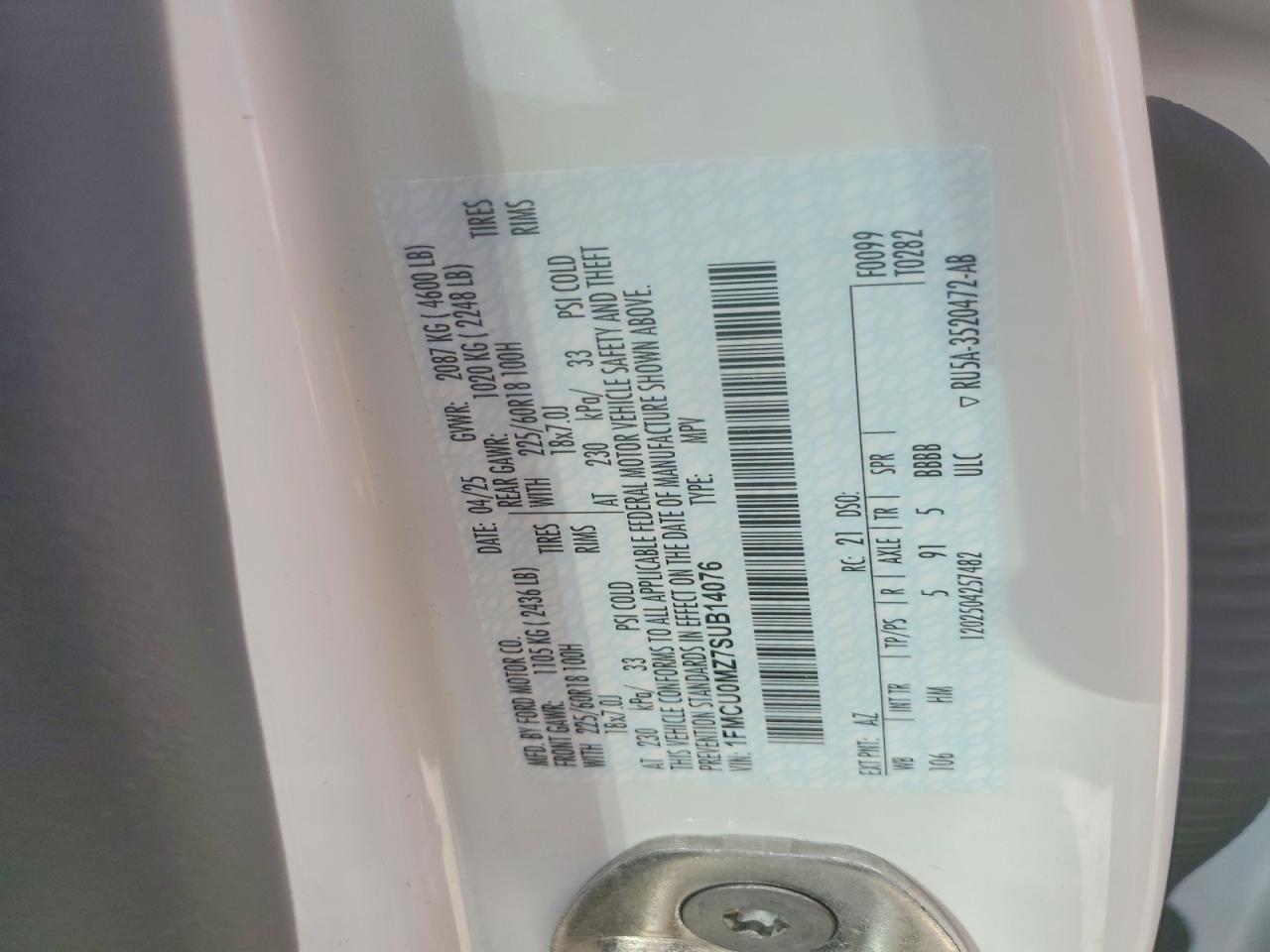 2025 FORD ESCAPE ST LINE photo 45