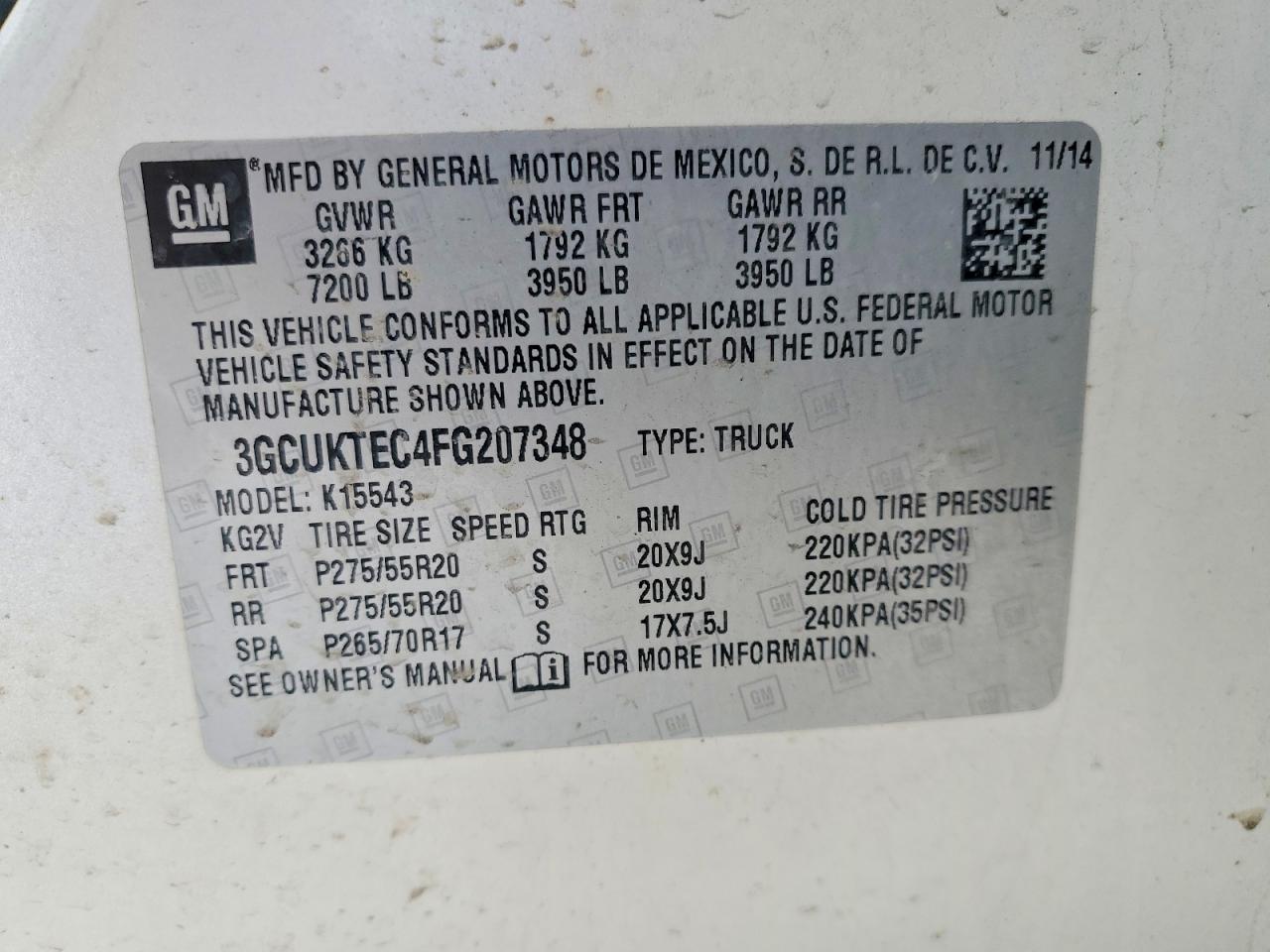 2015 CHEVROLET SILVERADO K1500 HIGH COUNTRY photo 12