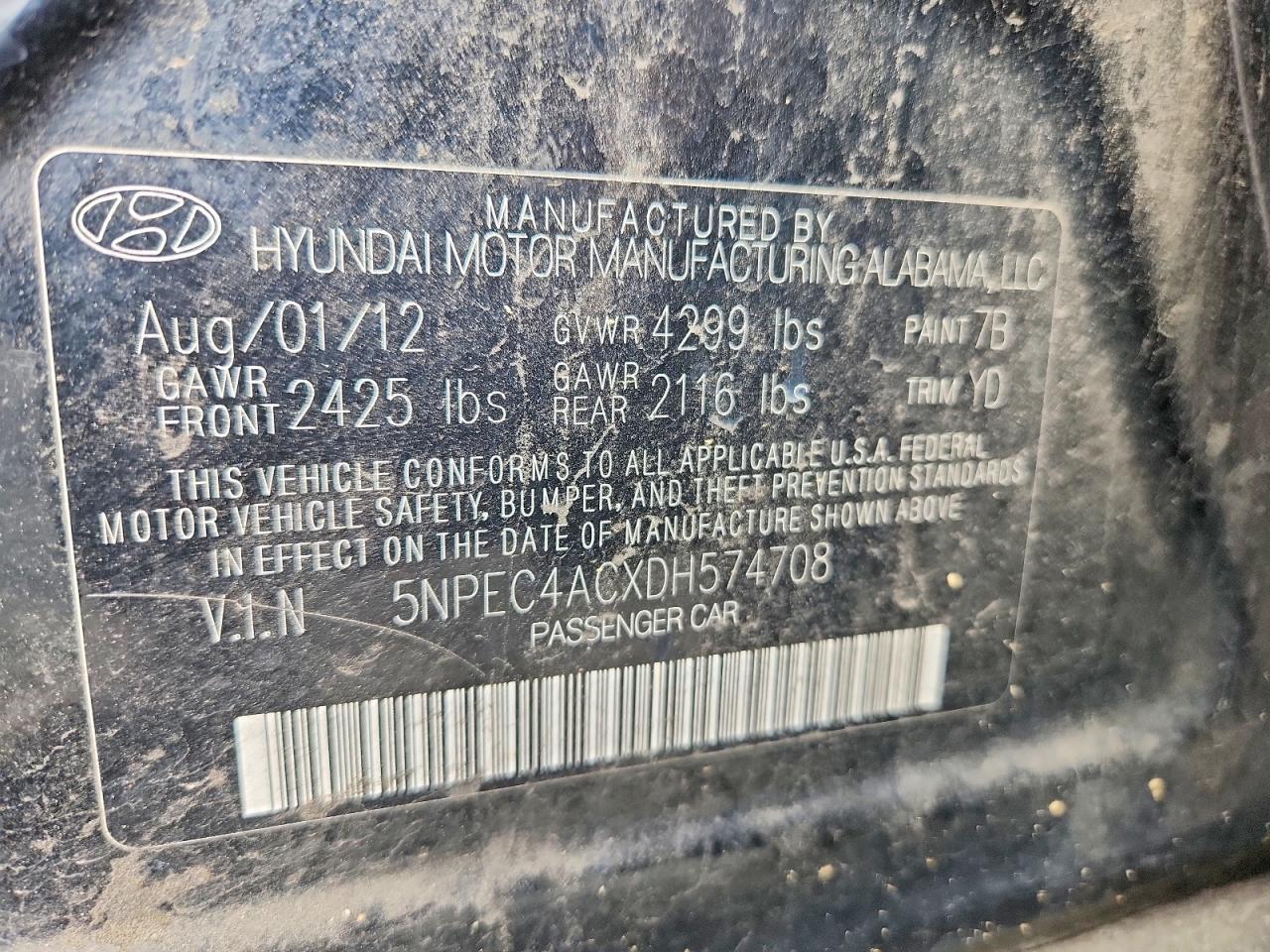 2013 HYUNDAI SONATA LIMITED photo 34