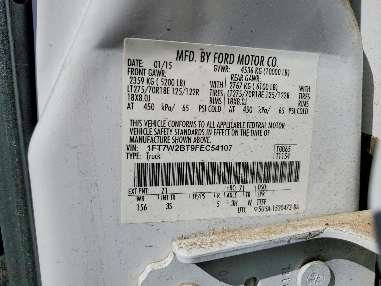 2015 FORD F250 SUPER DUTY photo 25
