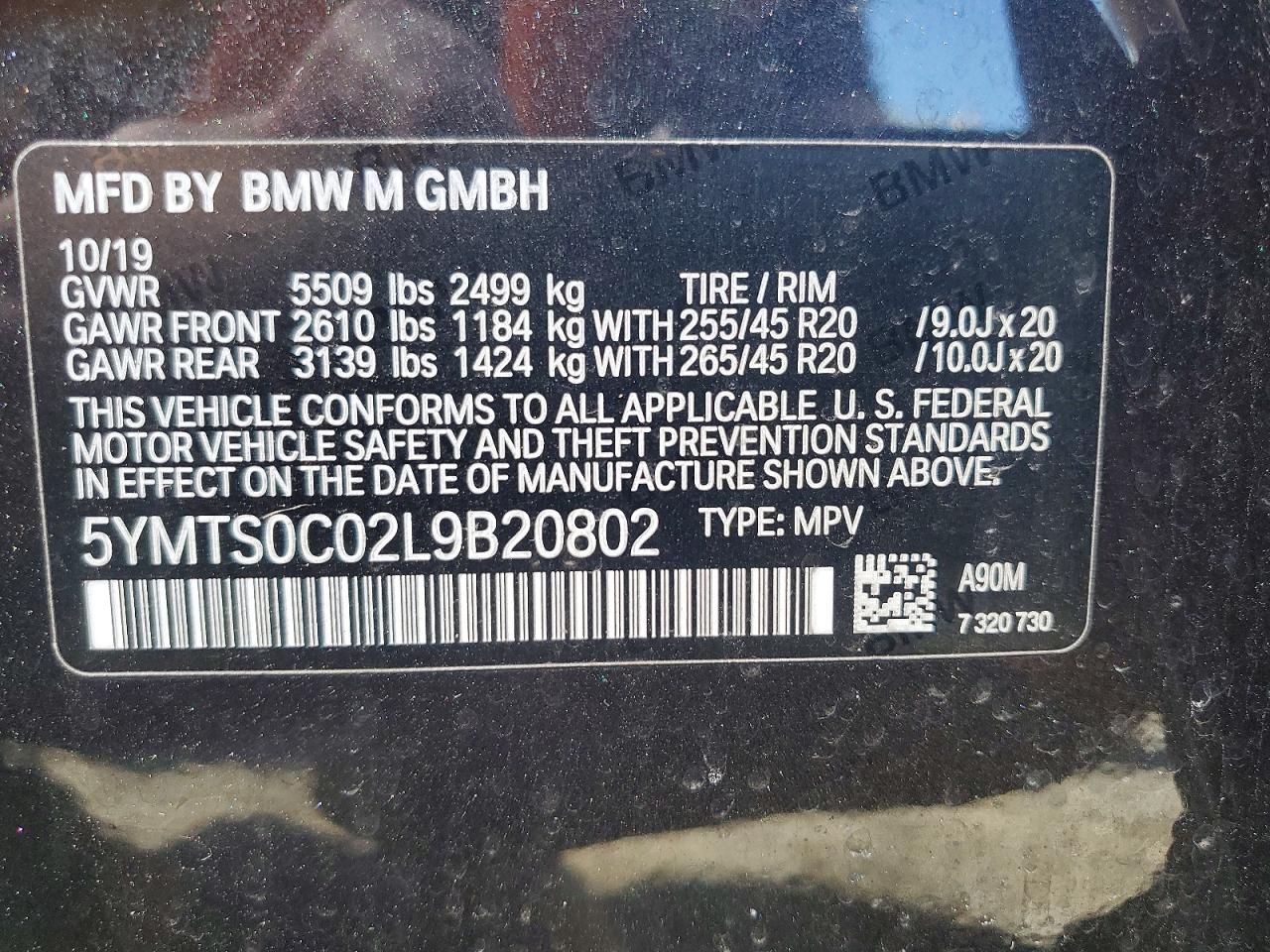 2020 BMW X3 M COMPETITION photo 37