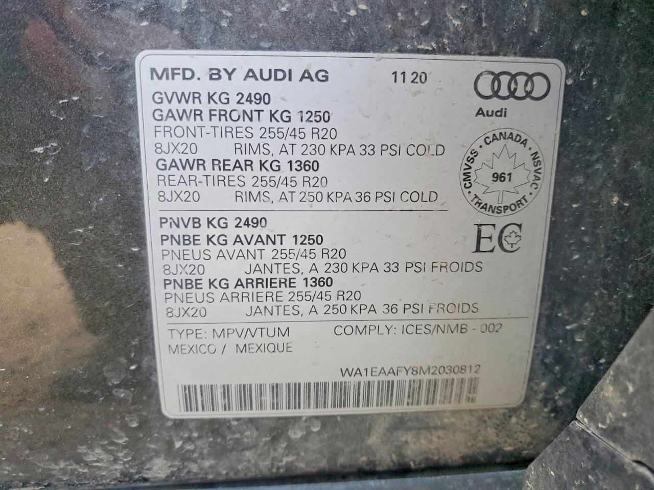 2021 AUDI Q5 PROGRESSIV photo 27