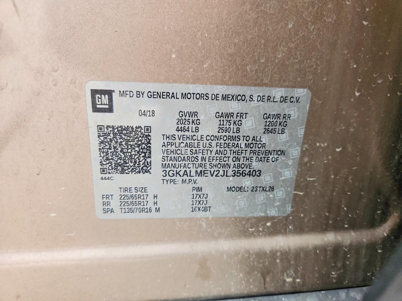2018 GMC TERRAIN SLE photo 25