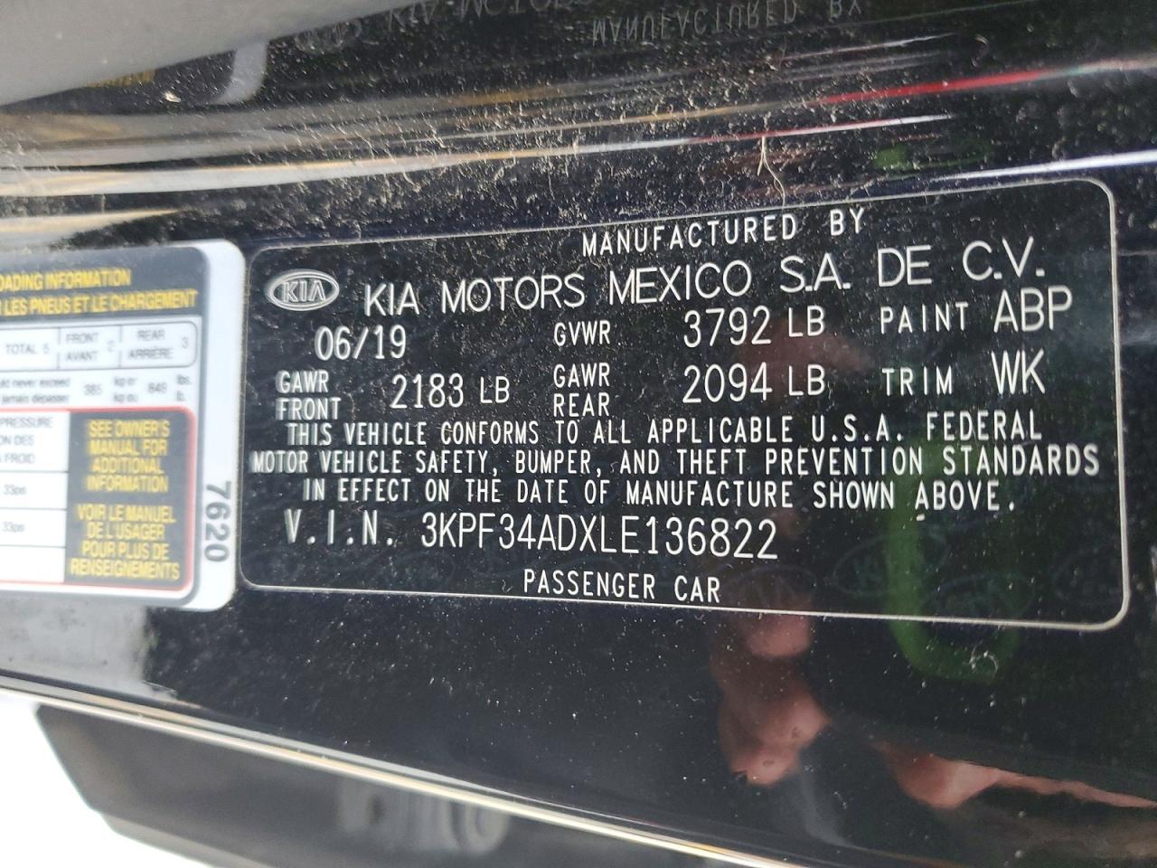 2020 KIA FORTE photo 34