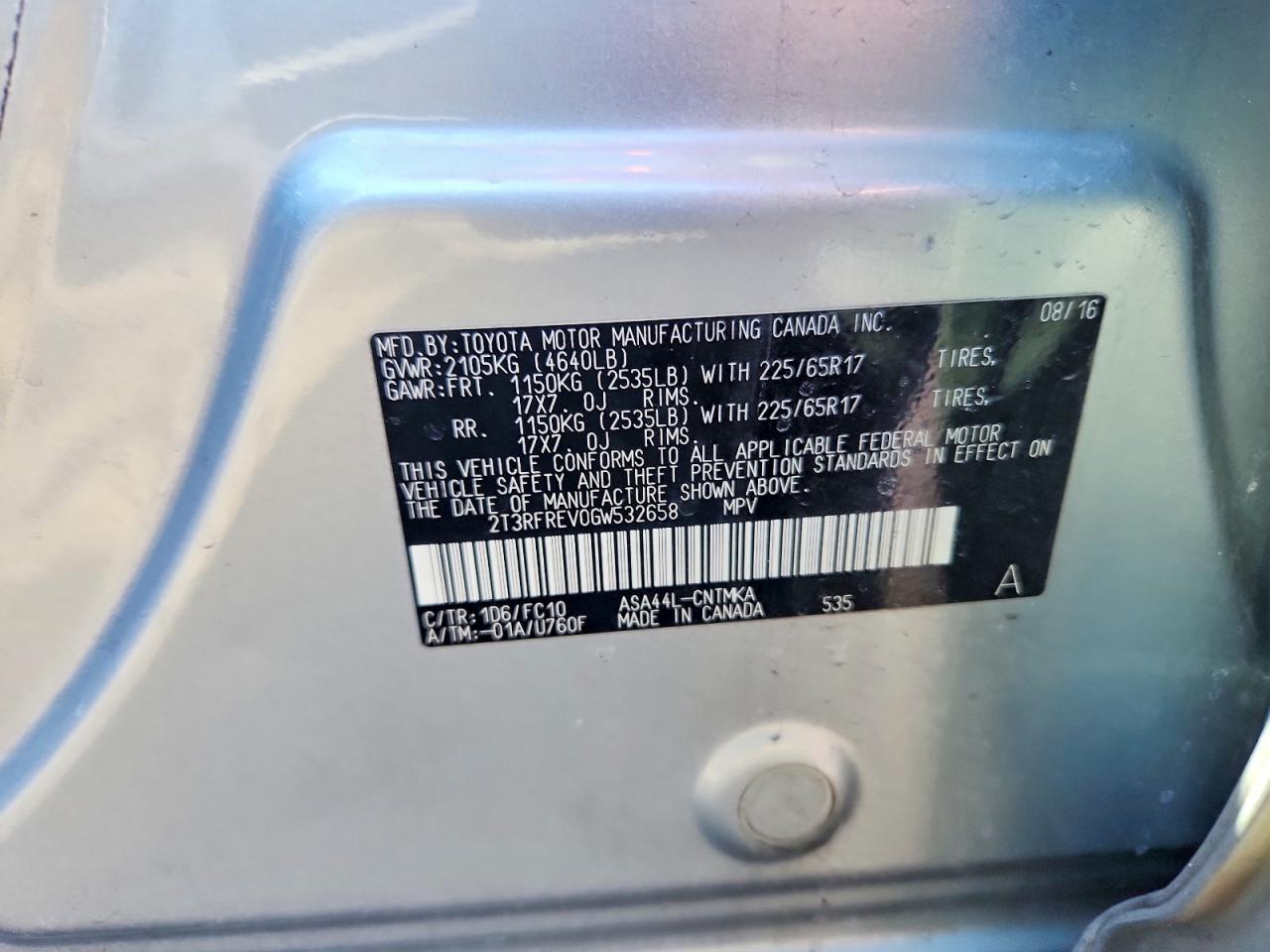 2016 TOYOTA RAV4 XLE photo 37