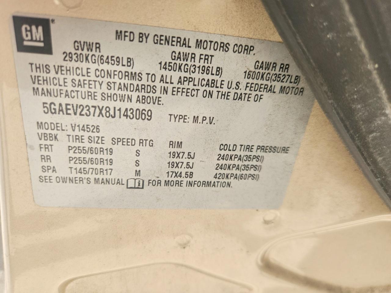 2008 BUICK ENCLAVE CXL photo 25
