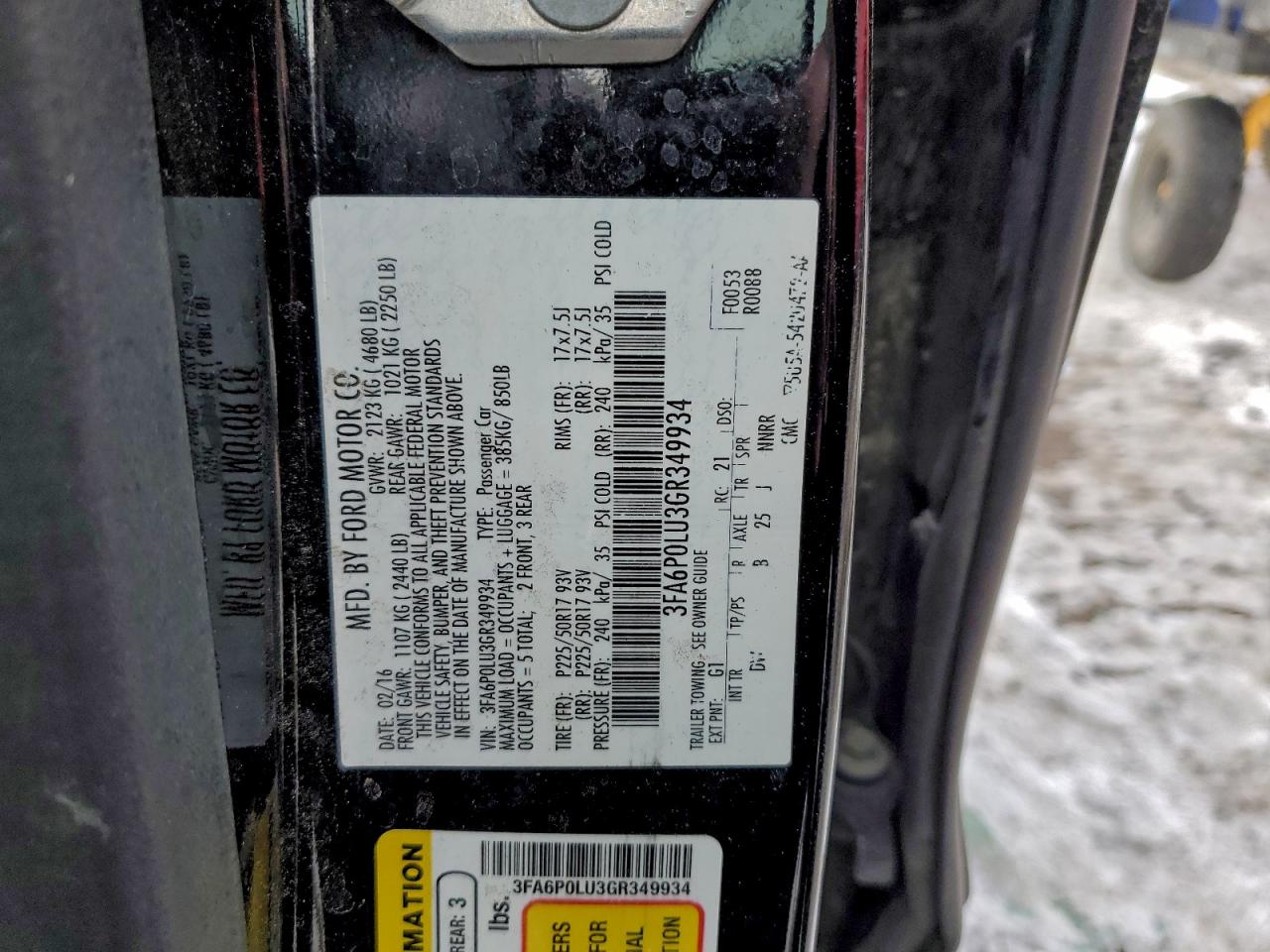 2016 FORD FUSION SE HYBRID photo 13