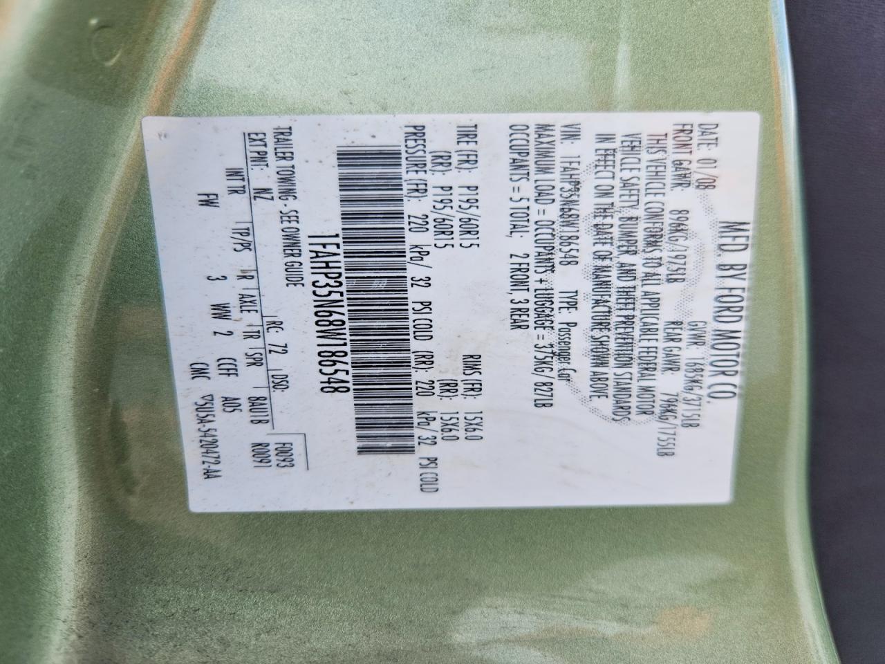 2008 FORD FOCUS SE photo 25