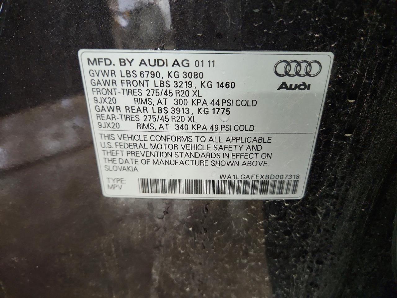 2011 AUDI Q7 PREMIUM PLUS photo 37