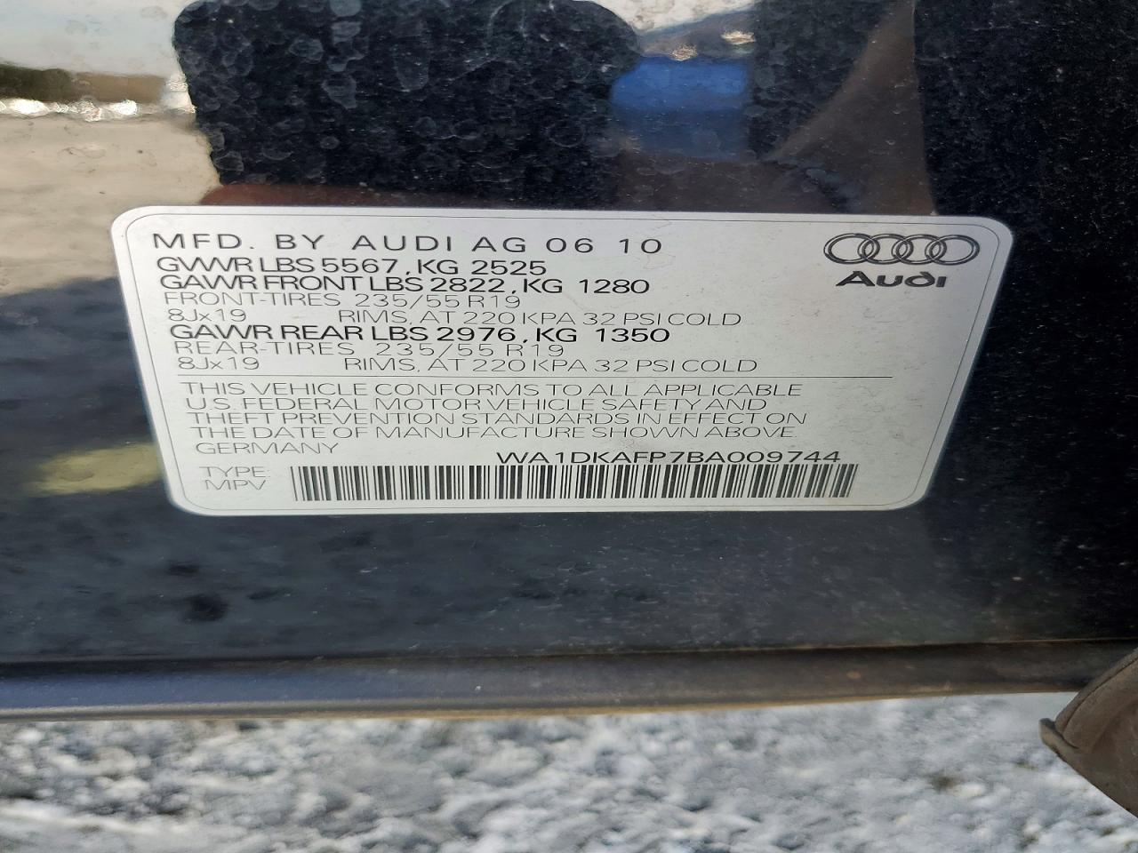 2011 AUDI Q5 PREMIUM PLUS photo 14