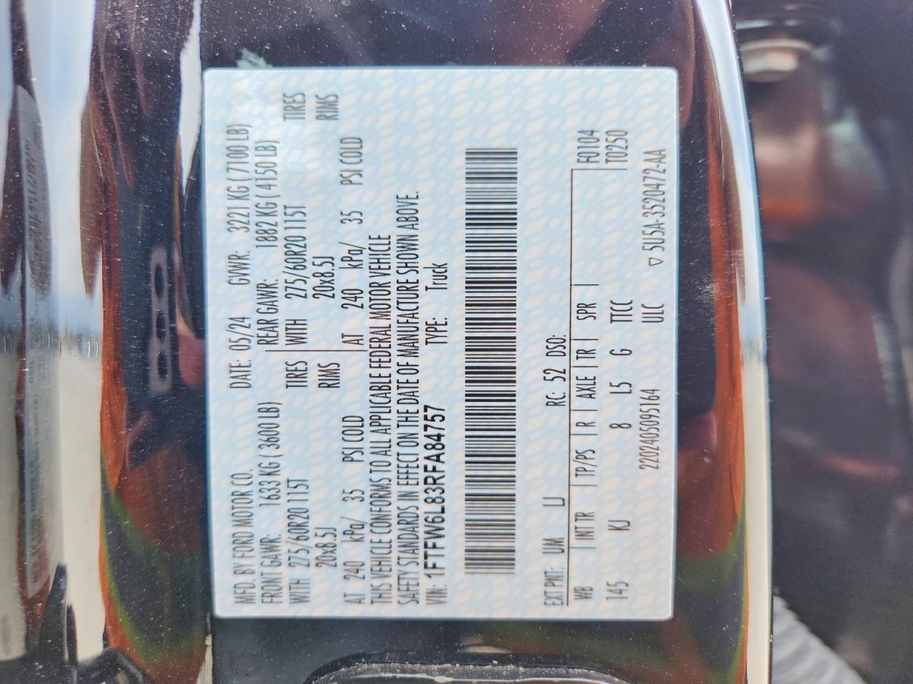 2024 FORD F150 KING RANCH photo 25