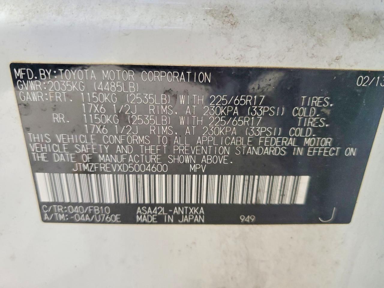 2013 TOYOTA RAV4 LE photo 25