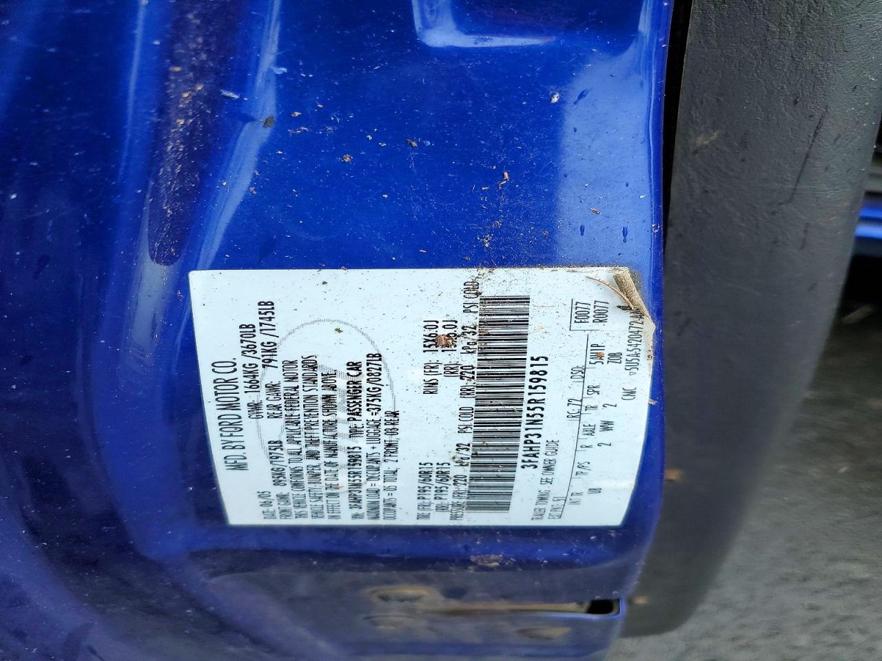 2005 FORD FOCUS ZX3 photo 12