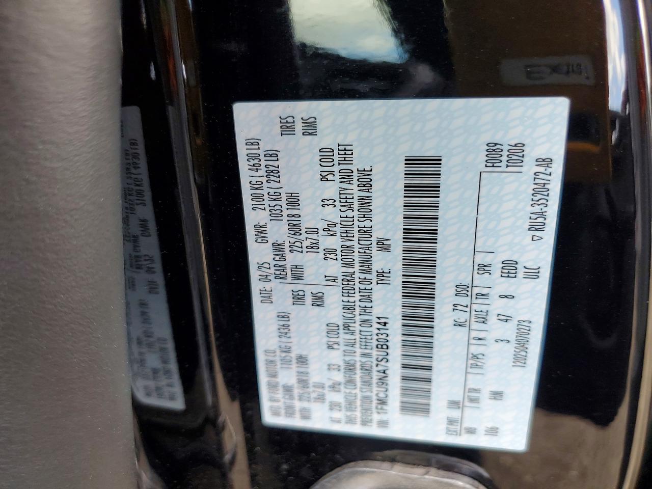 2025 FORD ESCAPE ST LINE SELECT photo 37