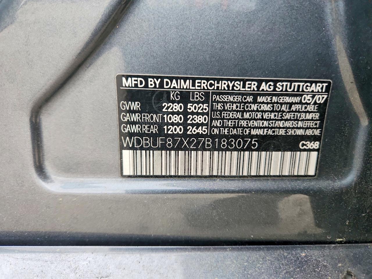 2007 MERCEDES-BENZ E 350 4MATIC photo 12