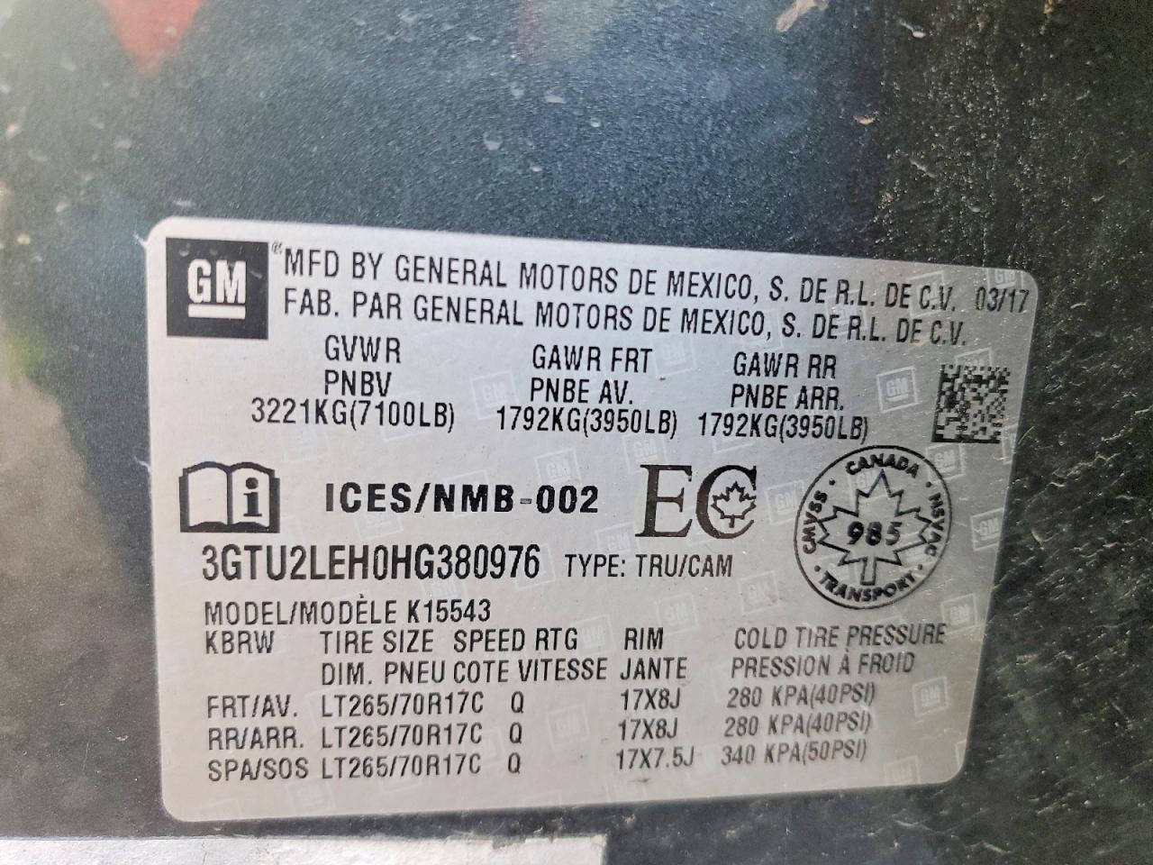 2017 GMC SIERRA K1500 photo 25