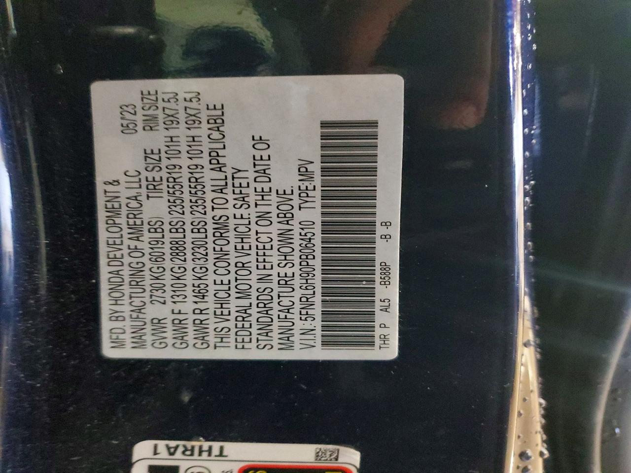 2023 HONDA ODYSSEY ELITE photo 27