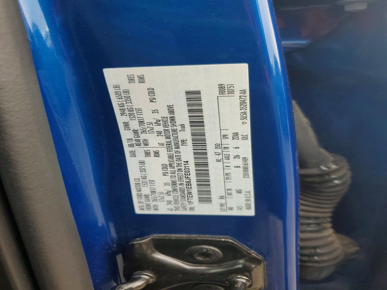 2018 FORD F150 SUPERCREW photo 12