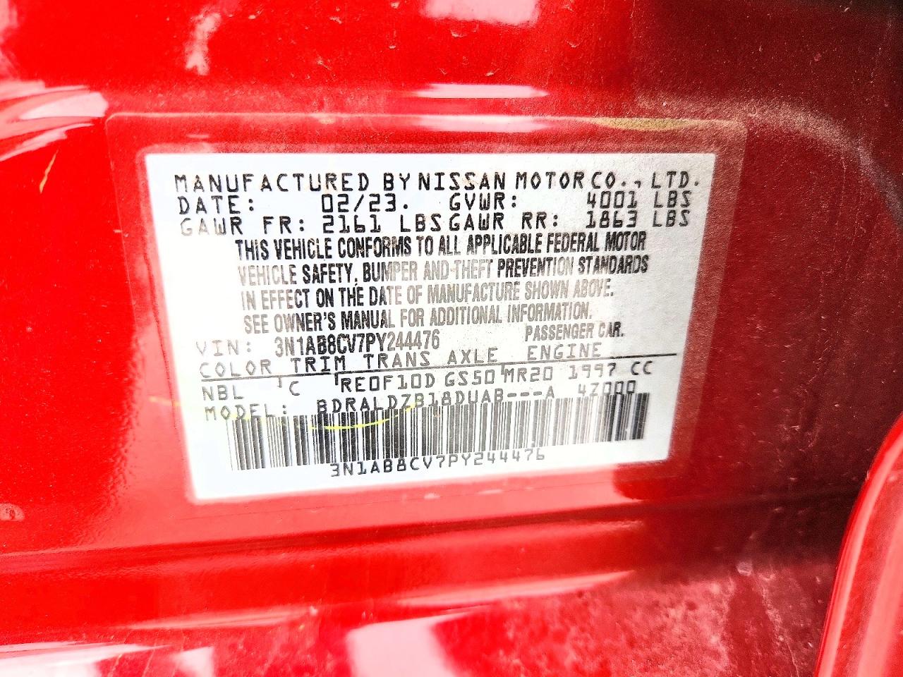 2023 NISSAN SENTRA SV photo 13