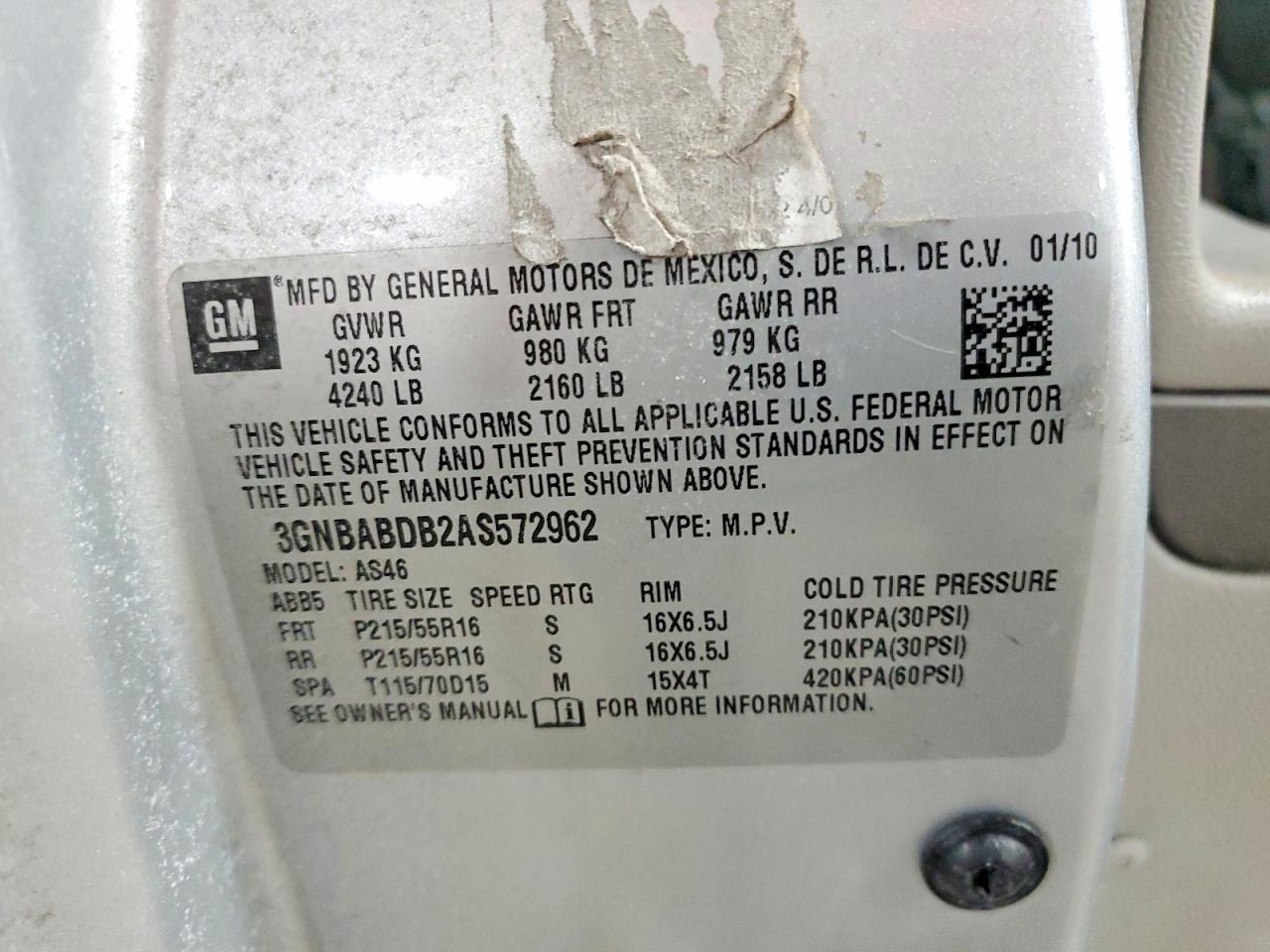 2010 CHEVROLET HHR LT photo 37