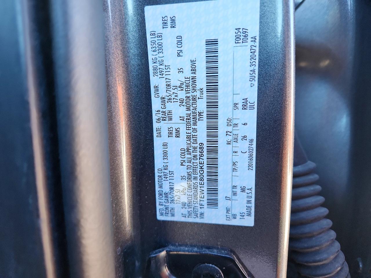 2016 FORD F150 SUPERCREW photo 23
